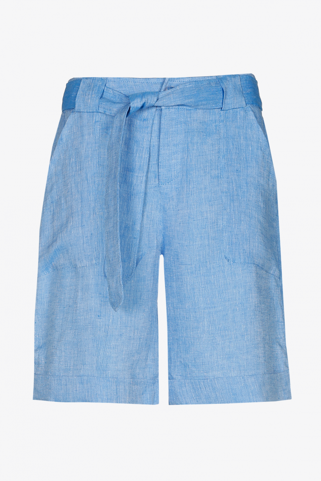 Linen bermuda shorts