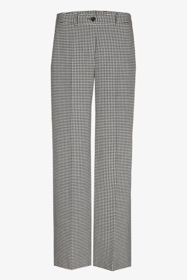 Tailored houndstooth trousers