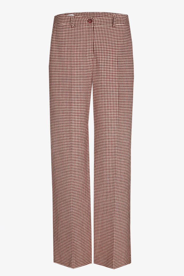 Tailored houndstooth trousers