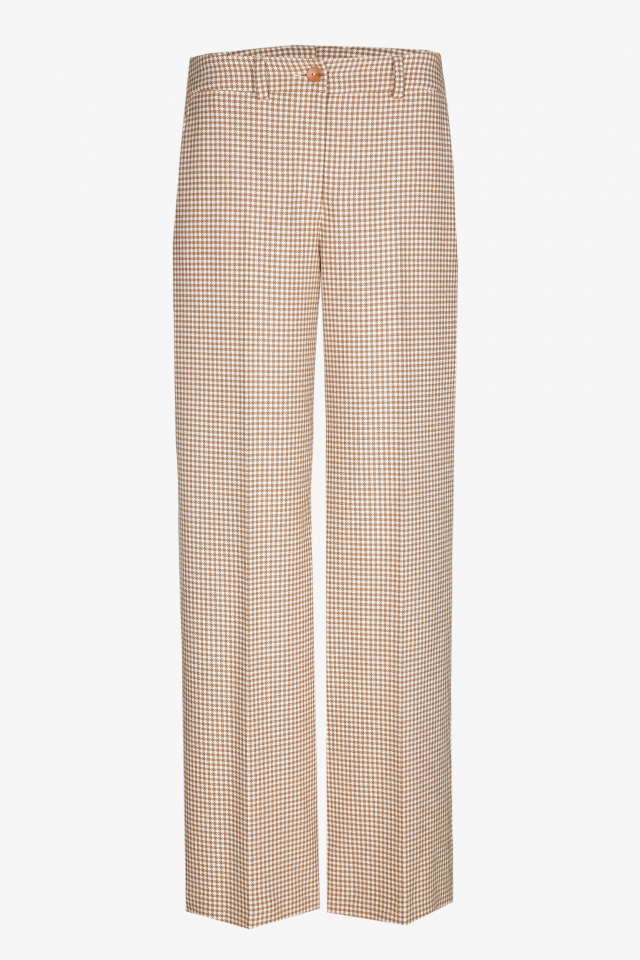 Tailored houndstooth trousers