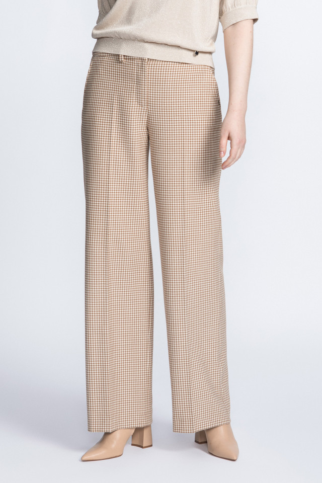 Tailored houndstooth trousers