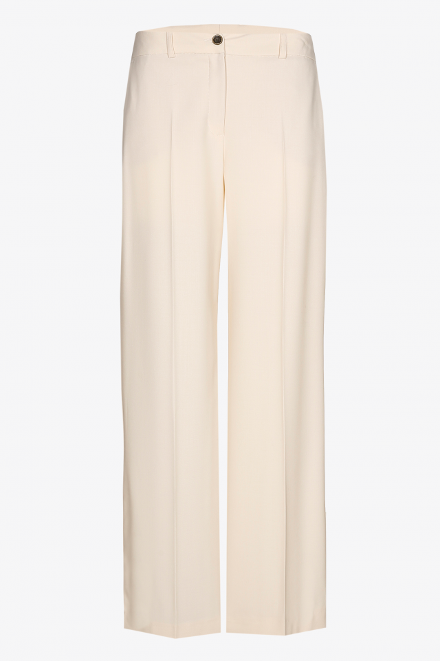 Tailored trousers with straight legs