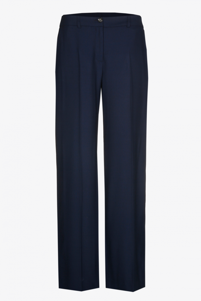 Geklede broek met rechte pijpen