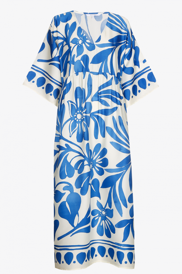 Kimonojurk met bloemenprint