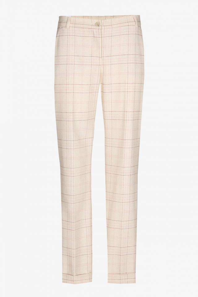 Karohose mit schmalem Bein