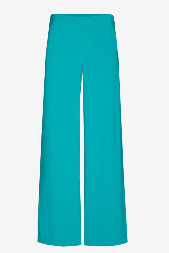 Weite Twillhose mit Gummibund