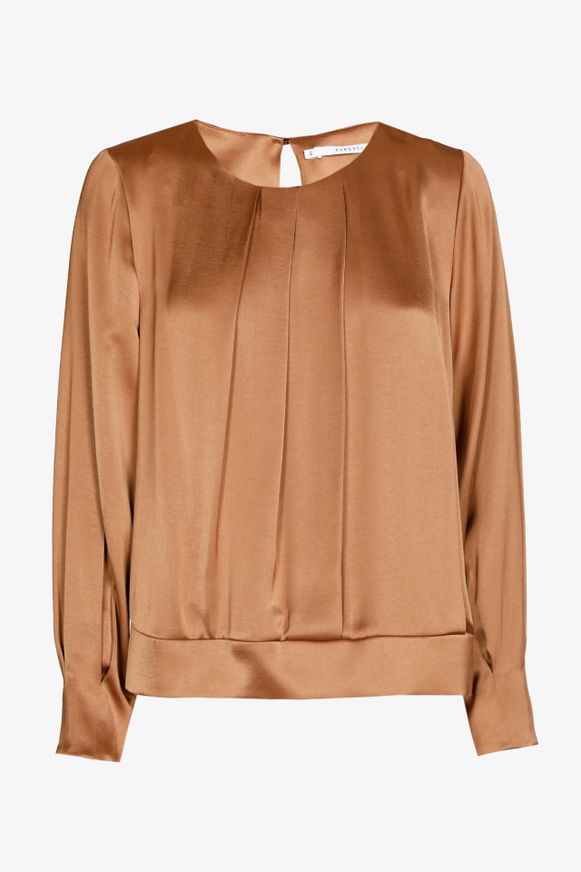 Blouse satinée