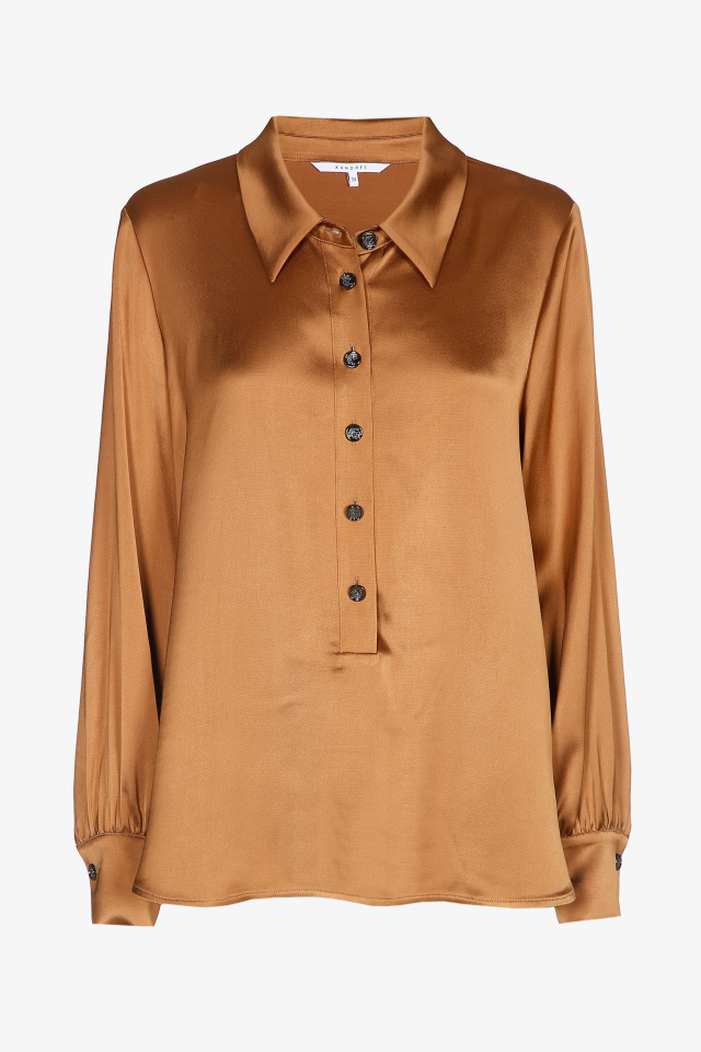 Blouse satinée