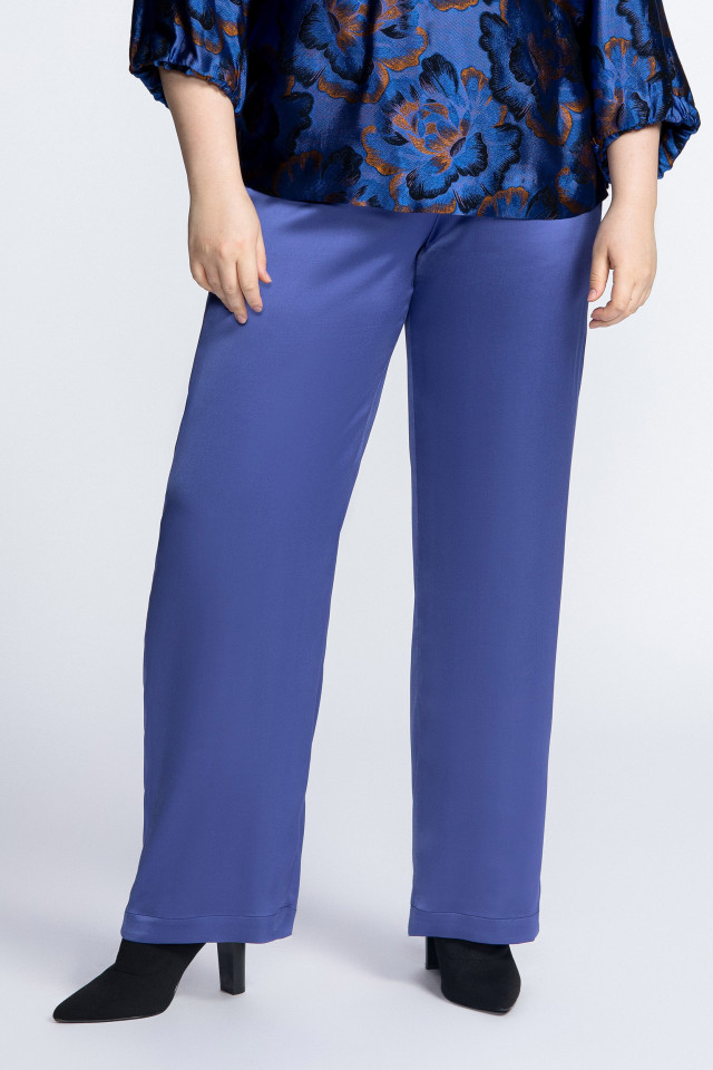 Broek met satijnglans