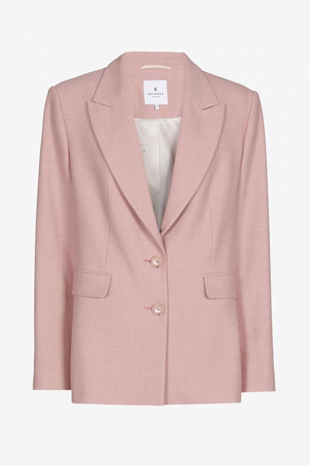 Tailored blazer with lapel collar