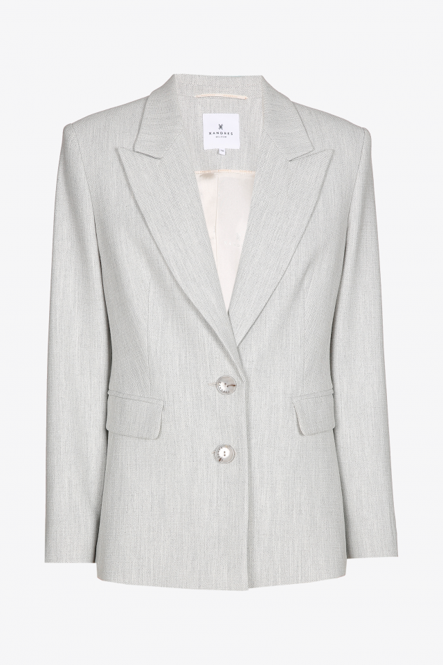 Tailored blazer with lapel collar