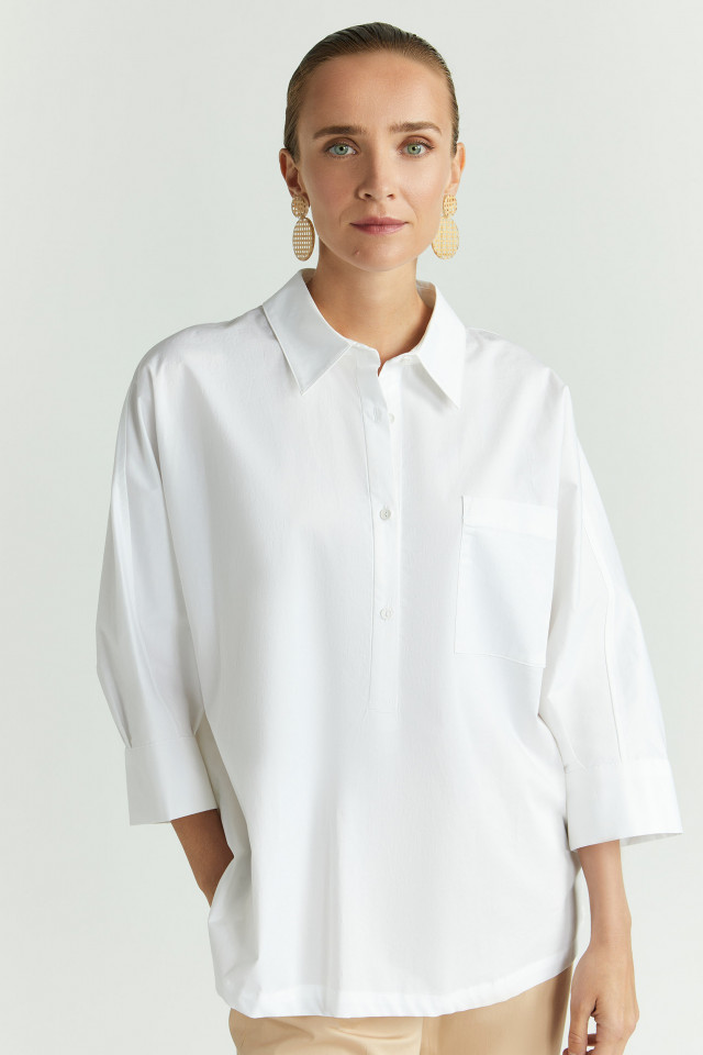 Blouse met knopen op rug