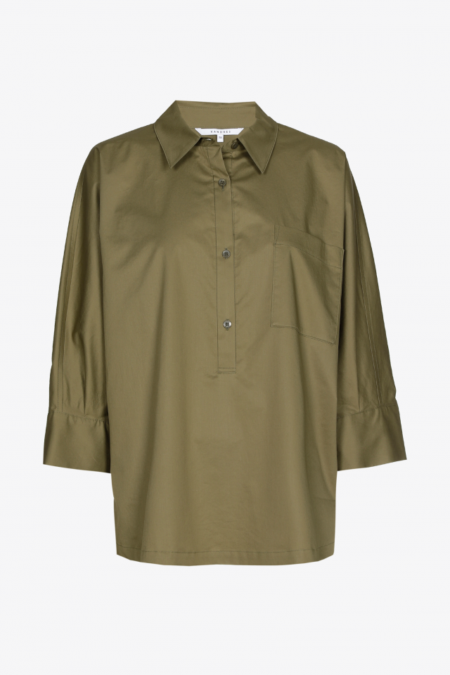 Blouse met knopen op rug