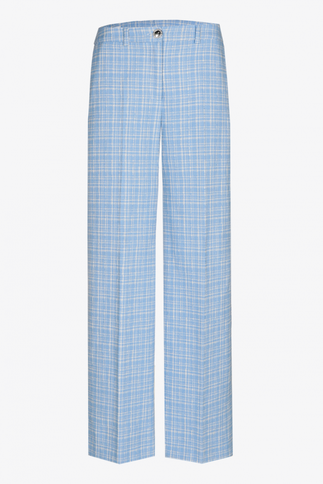 Karohose mit weitem Bein