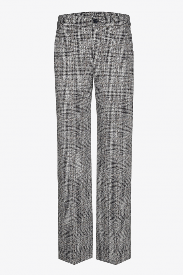 Trousers in Prince of Wales pattern