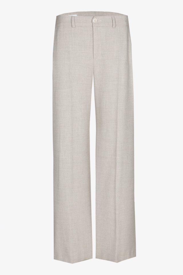 Geklede broek met wijde pijpen