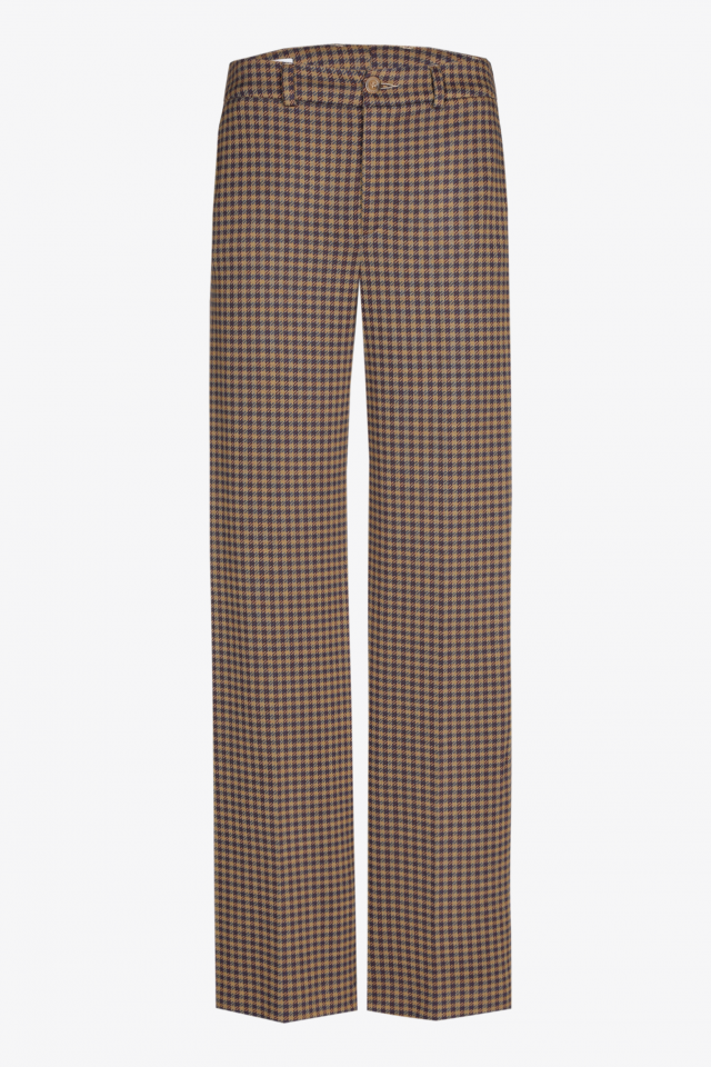 Soepelvallende geklede broek