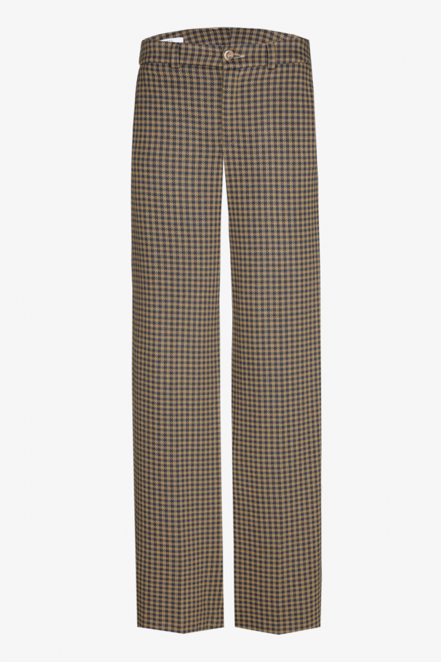 Soepelvallende geklede broek