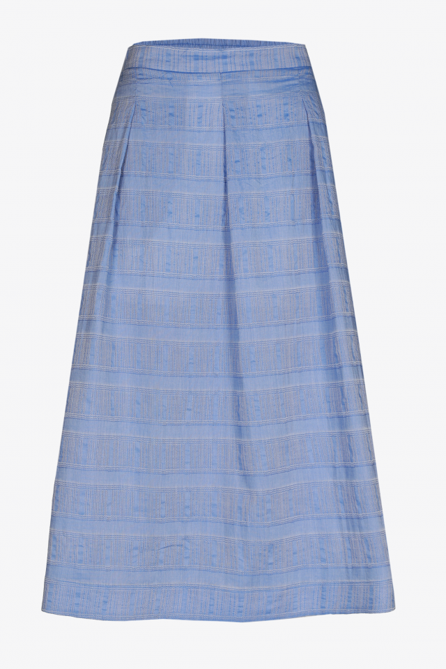 Cotton jacquard skirt