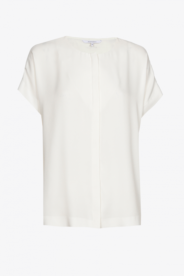 Blouse met verborgen sluiting