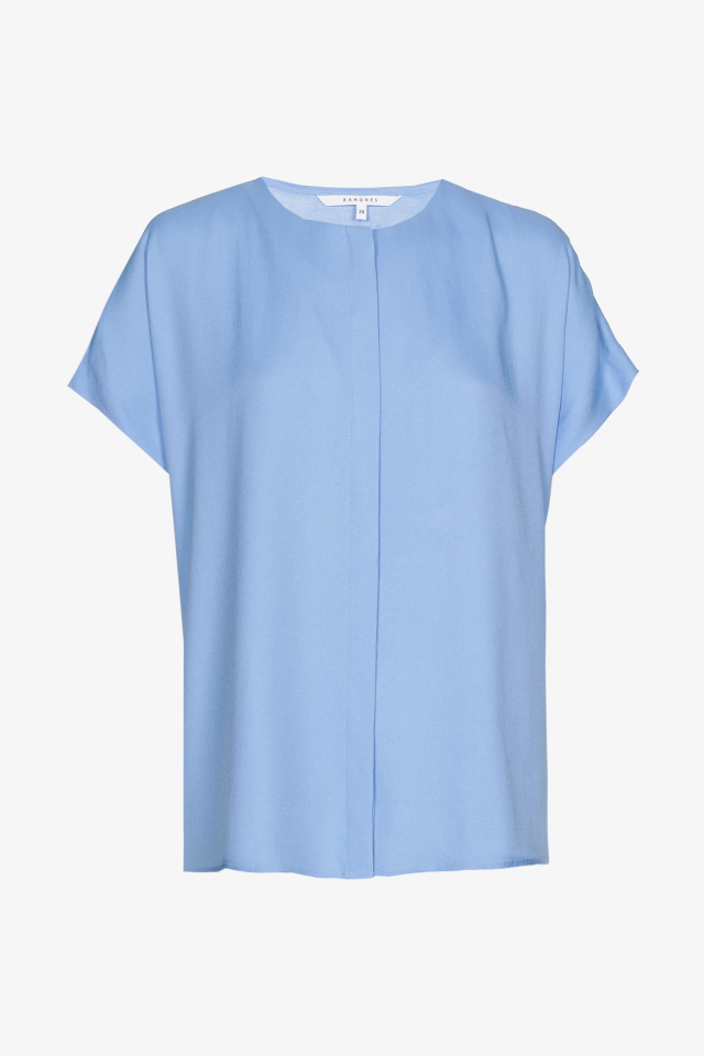 Blouse met verborgen sluiting
