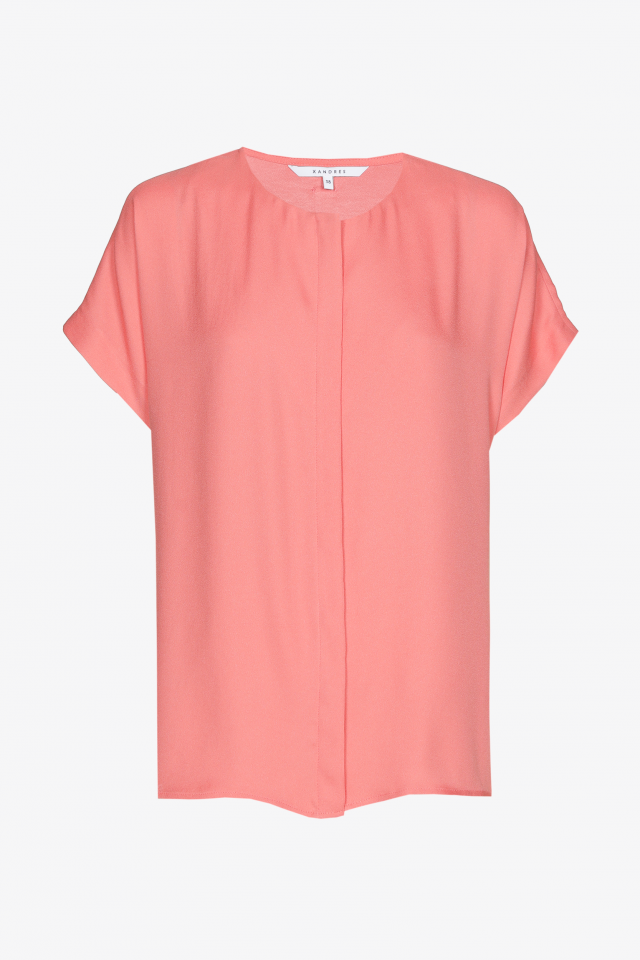 Blouse met verborgen sluiting