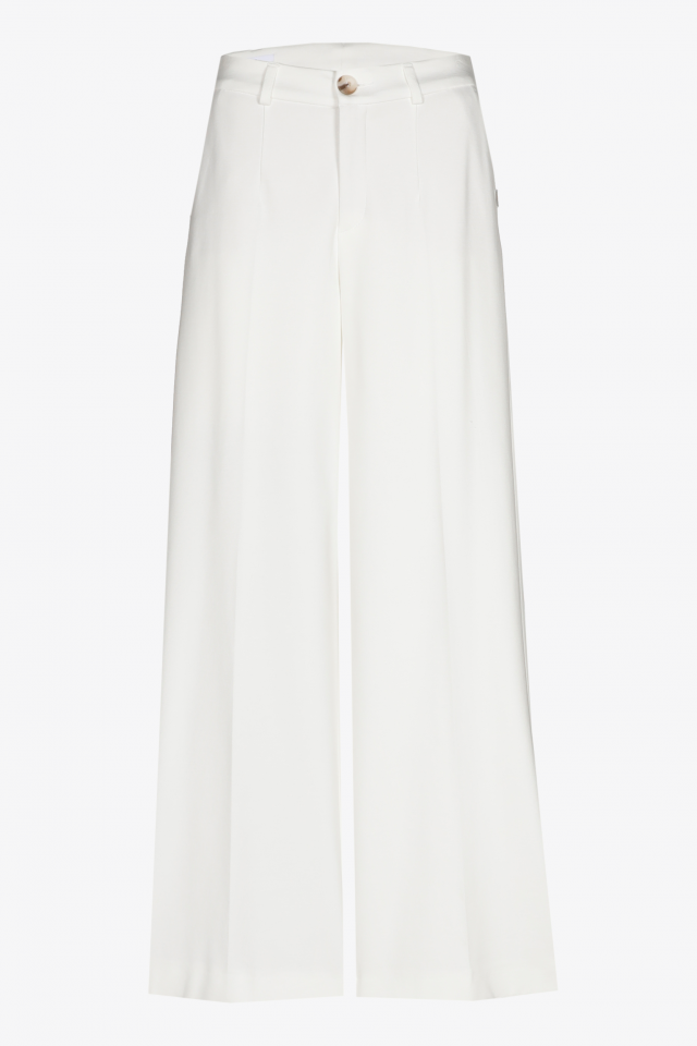 Stretchy broek met wijde pijpen