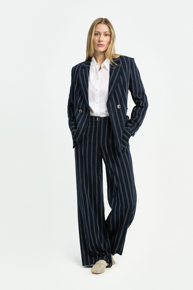 Stylish trousers with pinstripes