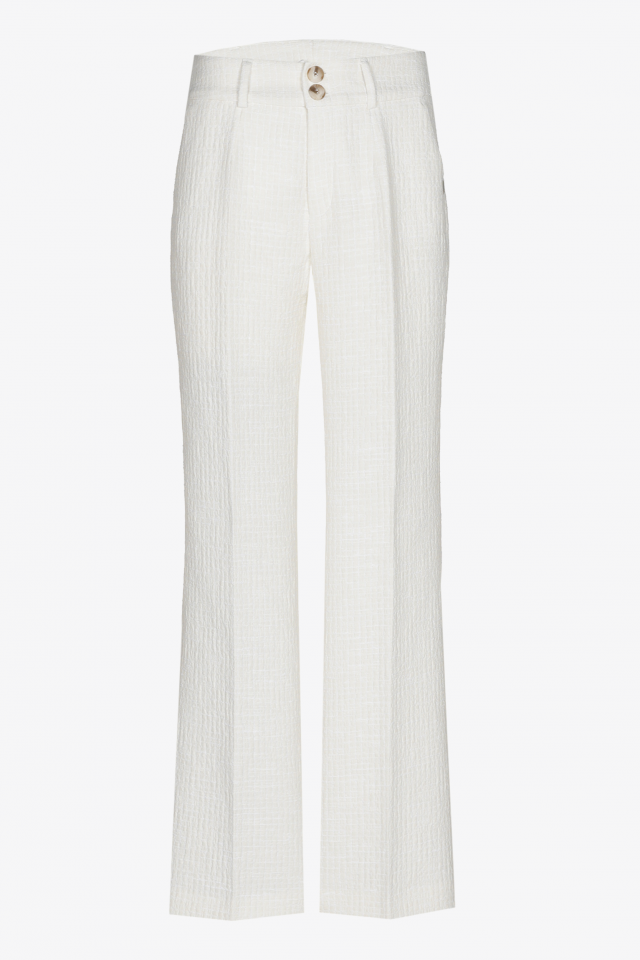 Pantalon en seersucker structuré