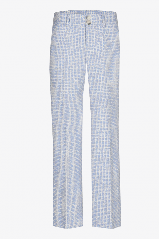 Pantalon en seersucker structuré