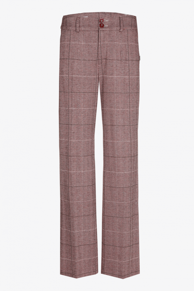 Broek met hoge tailleband