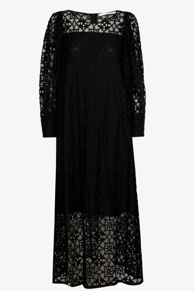 Lace dress with lining