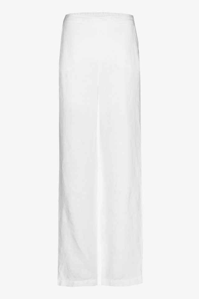 Pantalon en lin à jambes droites