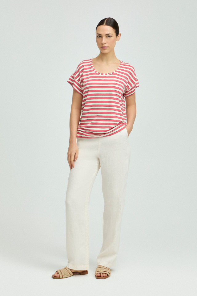 Pantalon en lin à jambes droites