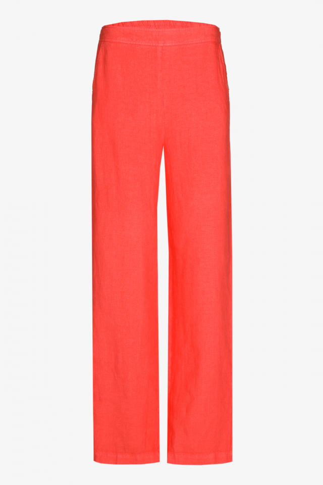 Pantalon en lin à jambes droites