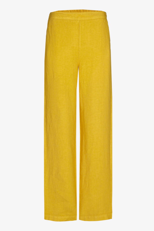Pantalon en lin à jambes droites