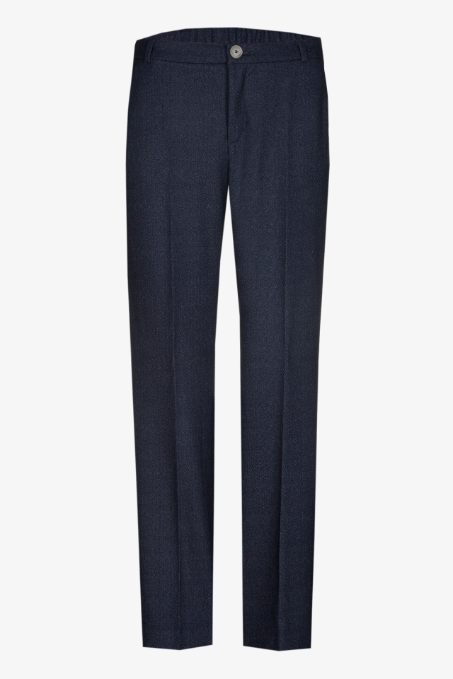 Trousers with chevron print