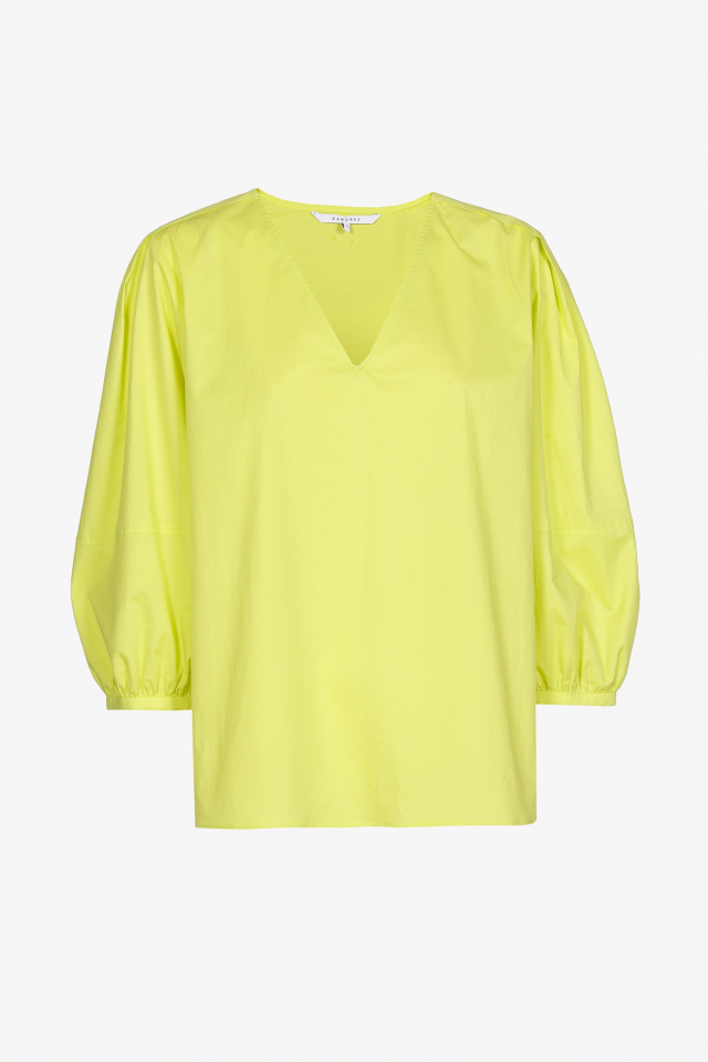 Blouse with puff sleeves