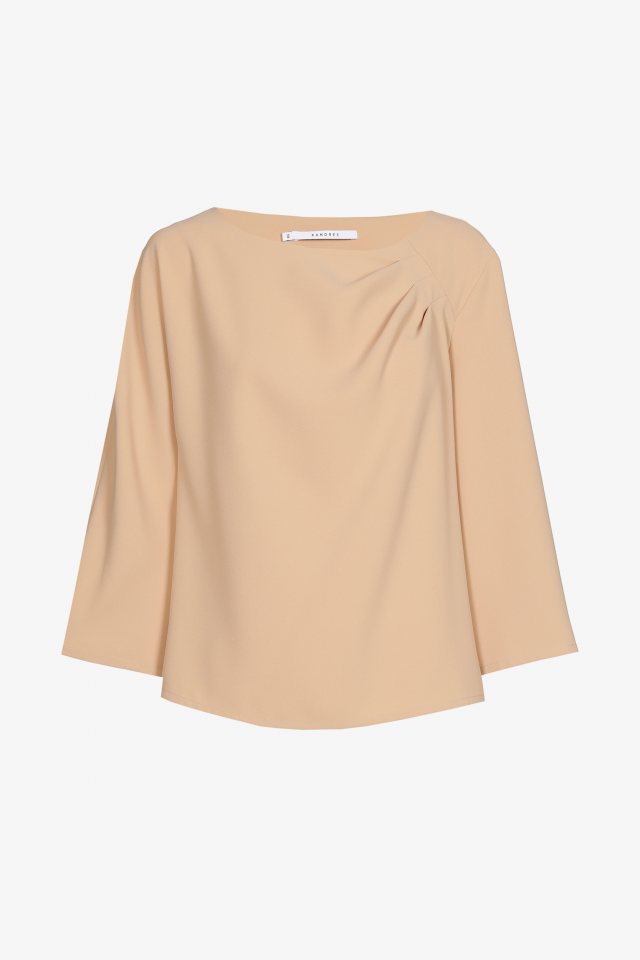 Blouse van gerecycleerd polyester