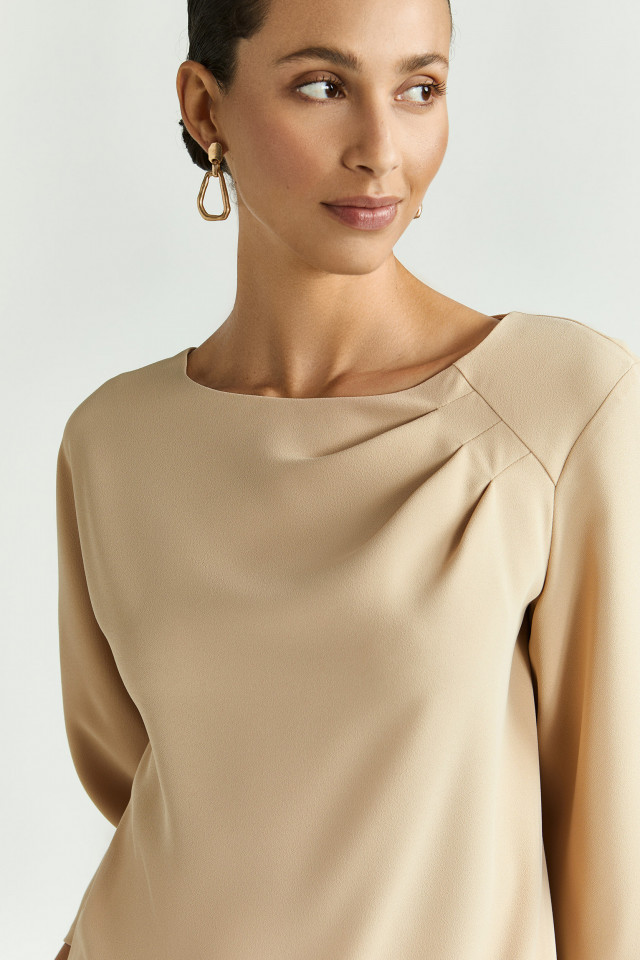 Blouse van gerecycleerd polyester