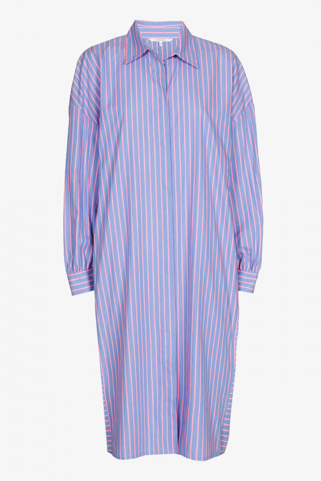 Robe à rayures fluo