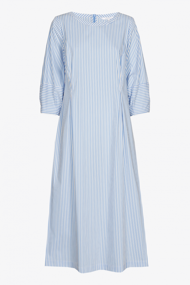 Robe en coton avec détails plissés