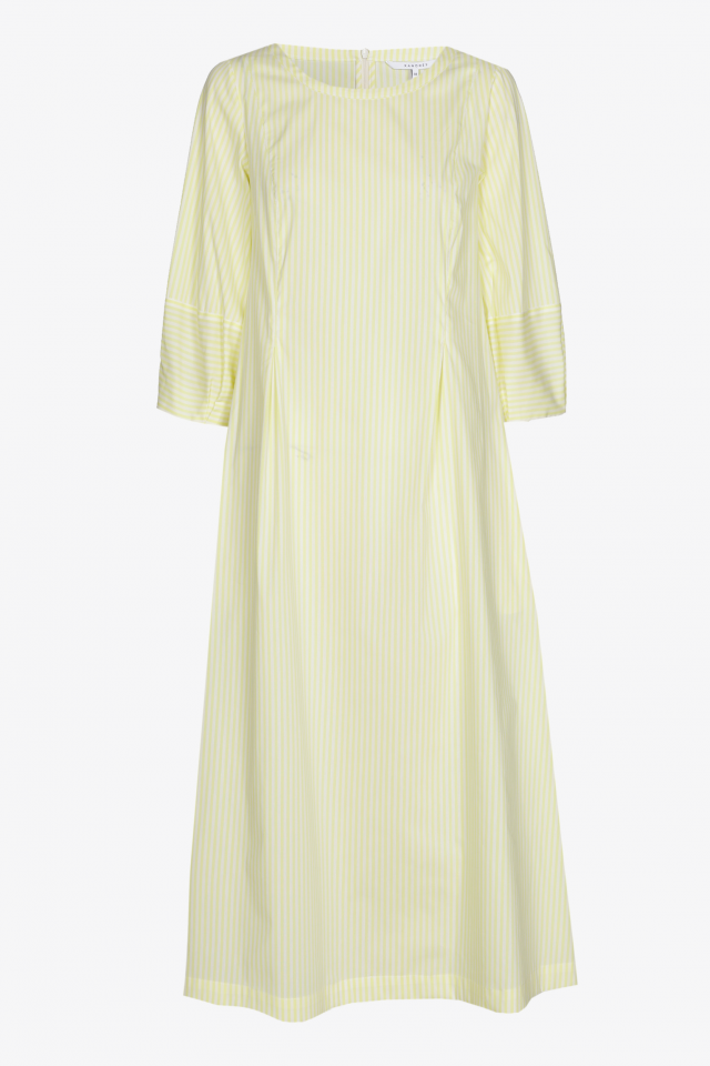 Robe en coton avec détails plissés