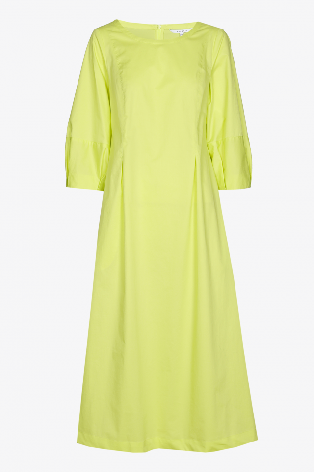 Robe en coton avec détails plissés