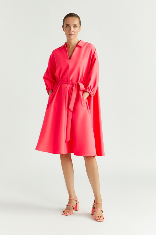 Robe souple avec ceinture
