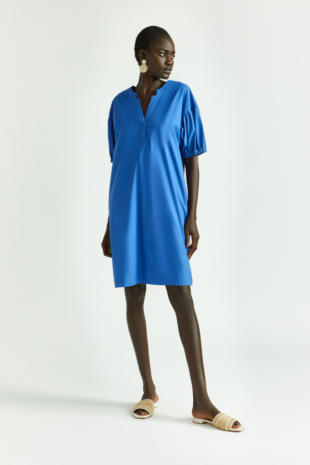 Straight dress made from organic cotton