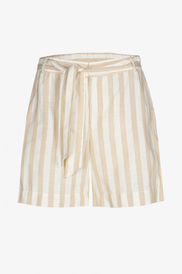 Gestreepte short met binder