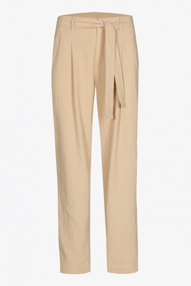 Carotte broek met linnenlook