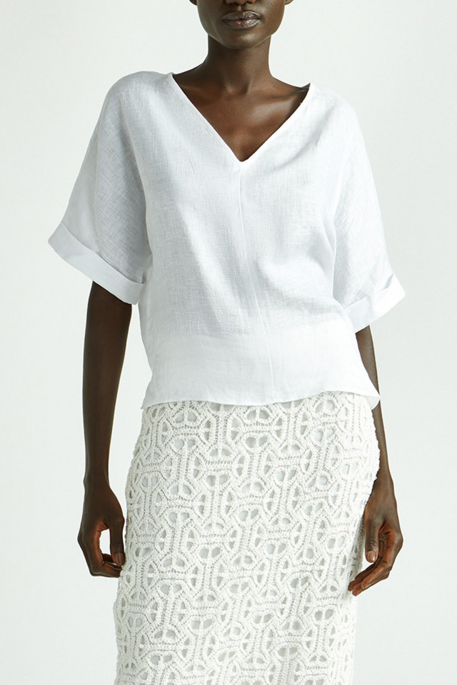 Blouse in zomers linnen