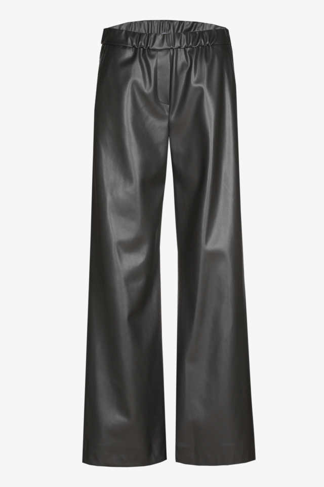 Faux leather broek